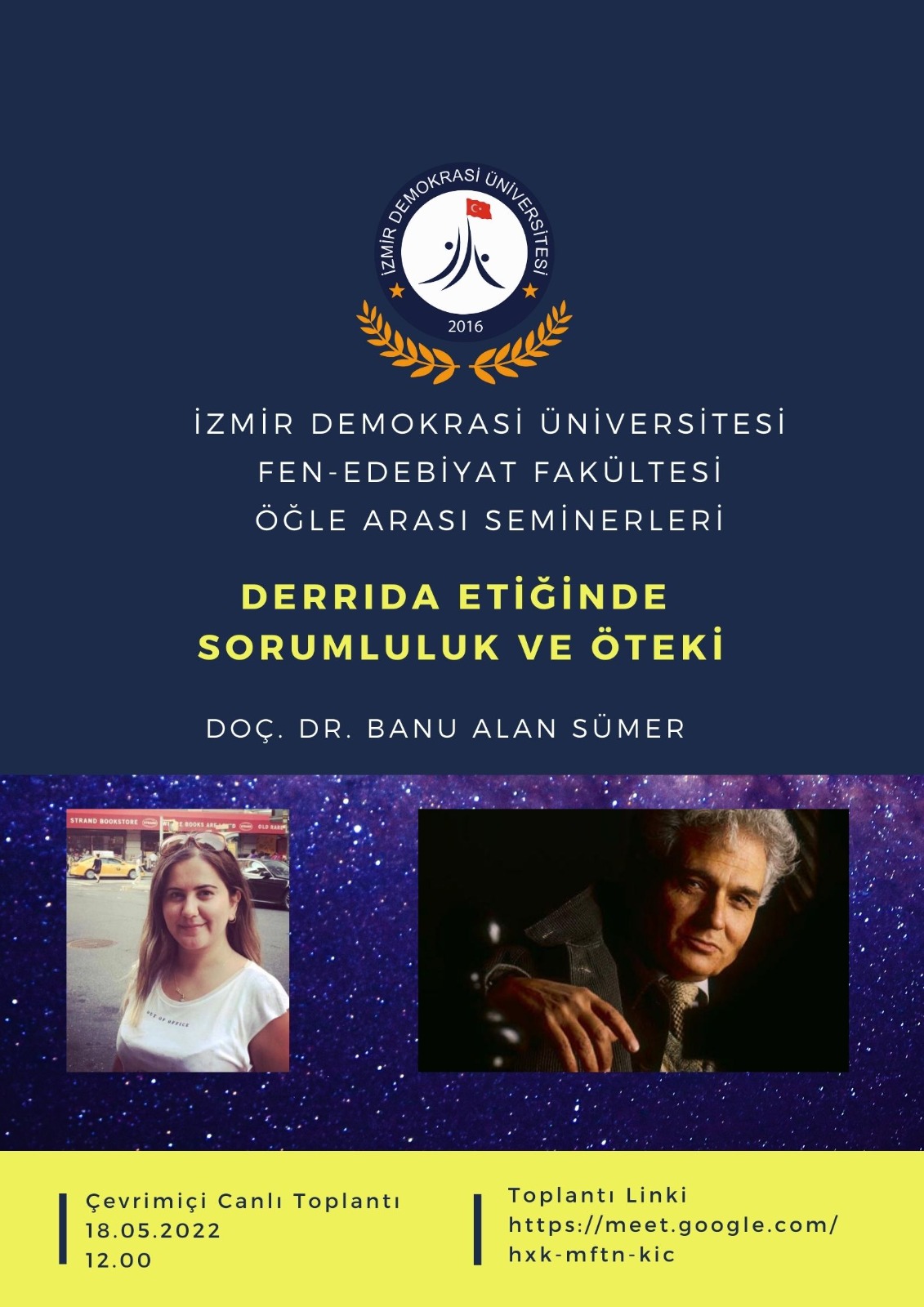 İDÜ - Fen-Edebiyat Fakültesi Öğle Arası Seminerleri